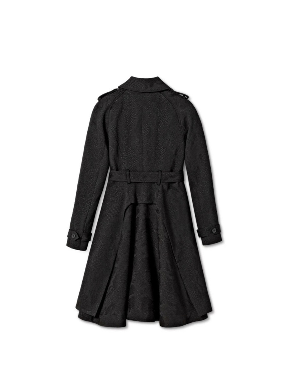 Altuzarra Black Textured Double-Breasted Coat - Picture 3 of 8